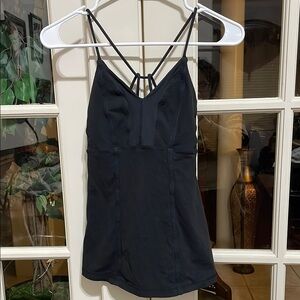 Lululemon Black Strappy Tank Top size small